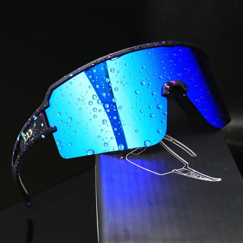 AVV Store Polarized cycling glasses sports sunglasses,UV400 Protection Fishing Driving running baseball sunglasses for men women - Image 5